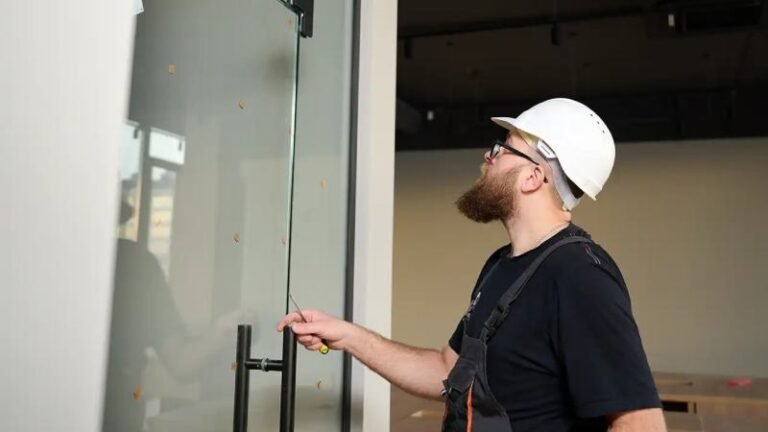 commercial glass door installation