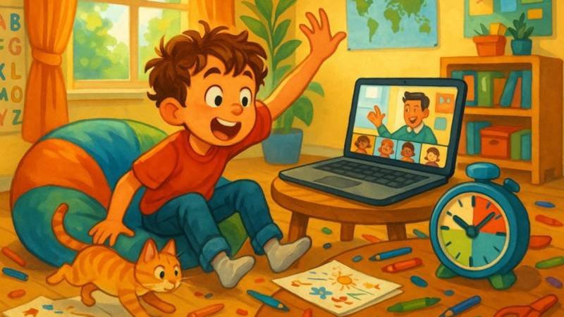 How to Keep High-Energy Kids Focused During Virtual School Lectures